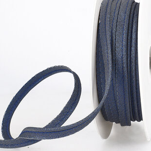 Paspel metallic - marineblauw 23