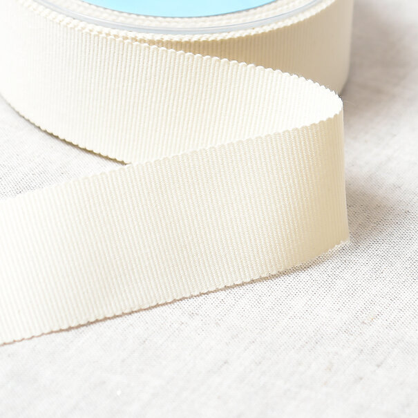 Ribslint katoen - wit 1