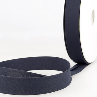 Biais katoen - marineblauw 27