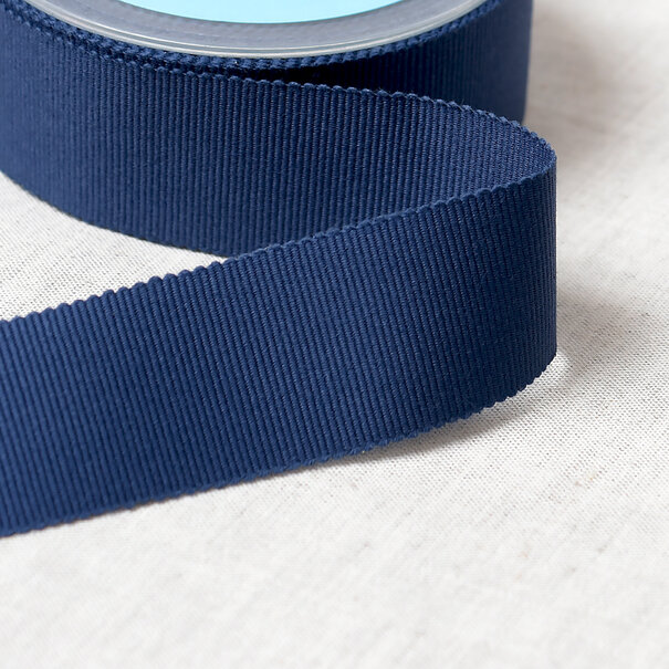 Ribslint katoen - marineblauw 23