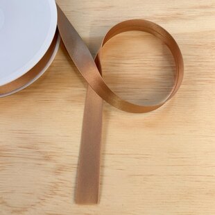 Biais satijn - donker beige 44