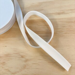 Biais satijn - wit 1