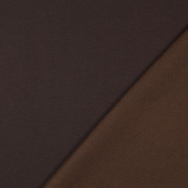 Sweaterstof - donkerbruin 28