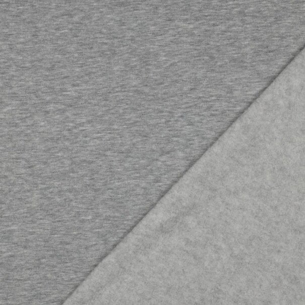 Sweaterstof - lichtgrijs melange 41