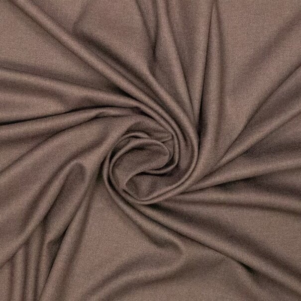 Bamboe twill - chocoladebruin