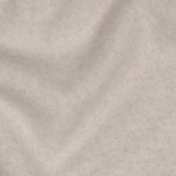 Katoen fleece GOTS - beige melange