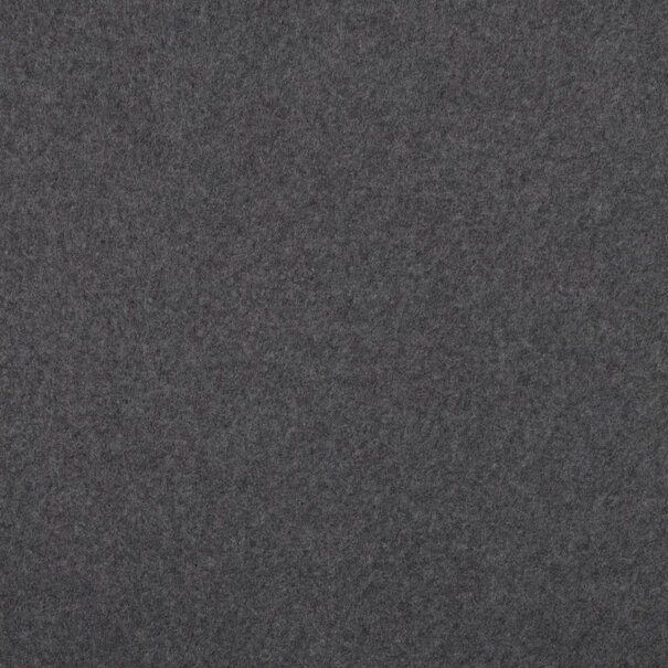 Katoen fleece GOTS - donker grijs melange