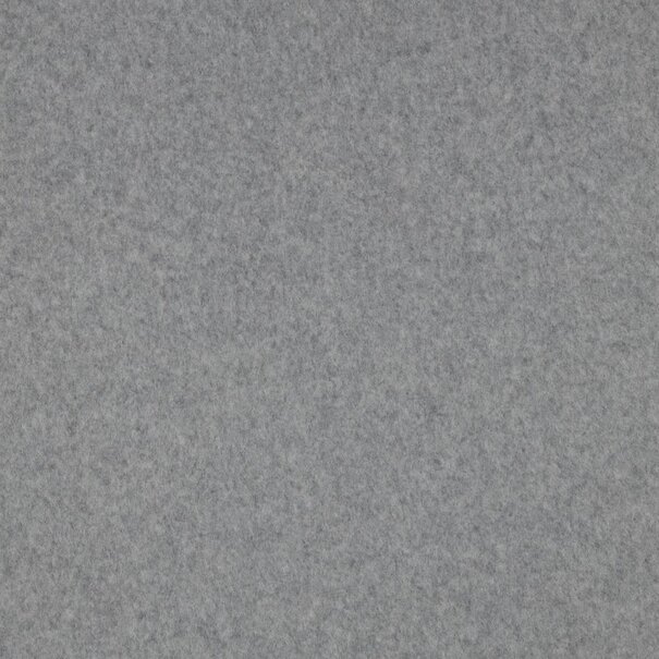 Katoen fleece GOTS - licht grijs melange