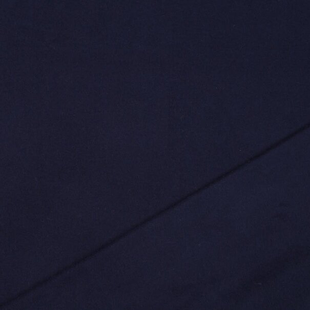 Katoen fleece GOTS - marineblauw