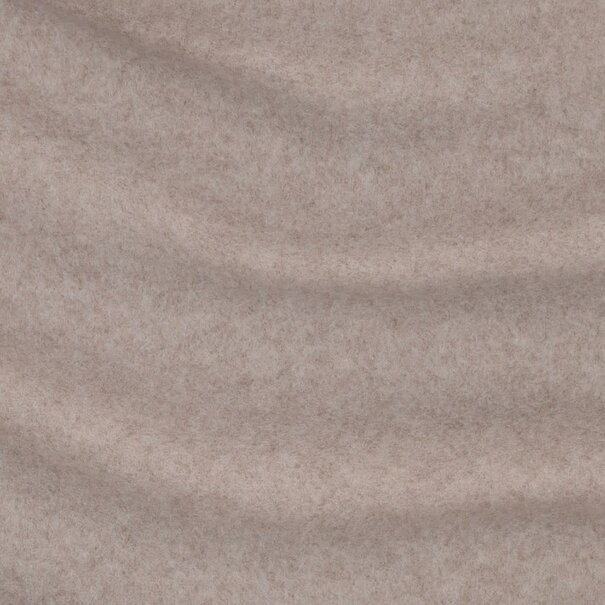 Katoen fleece GOTS - taupe melange