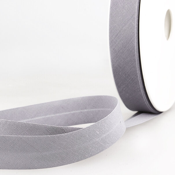 Biais katoen - middengrijs 131