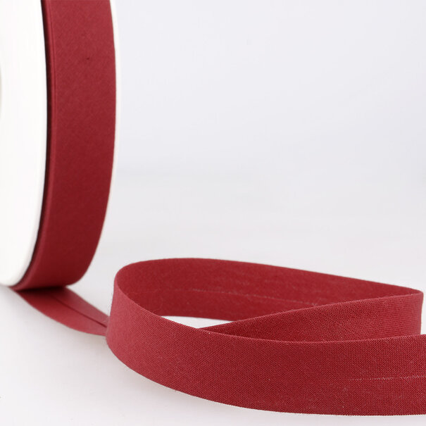 Biais katoen - donkerrood 171