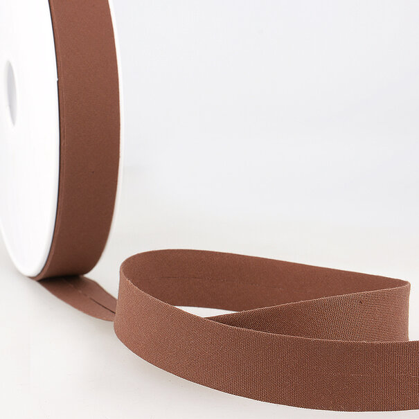 Biais katoen -  bruin 254