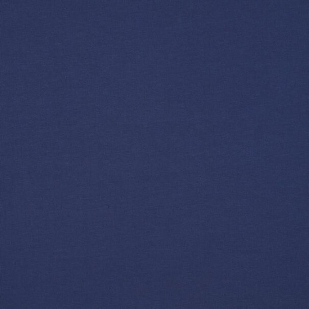 Katoentricot - jeansblauw