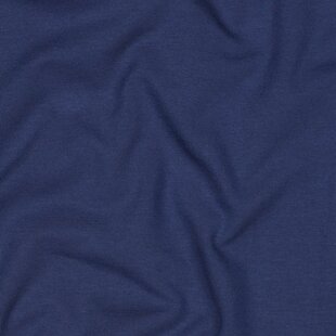 Katoentricot - jeansblauw