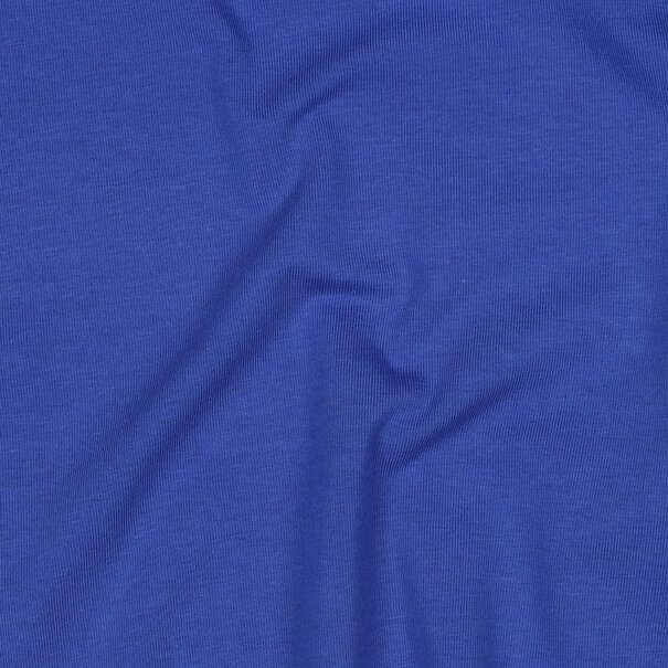 Katoentricot - kobalt