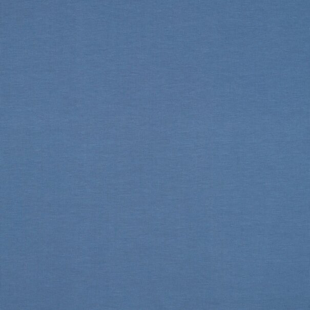 Katoentricot - midden blauw