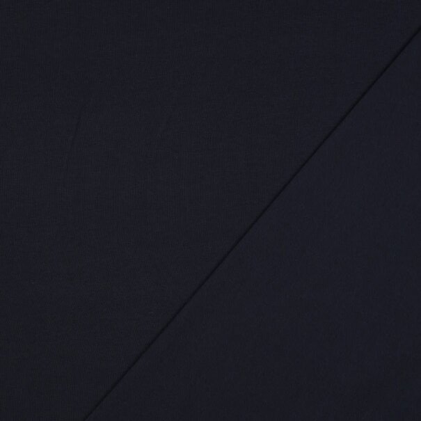 Katoentricot - navy