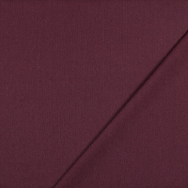 Popeline - aubergine