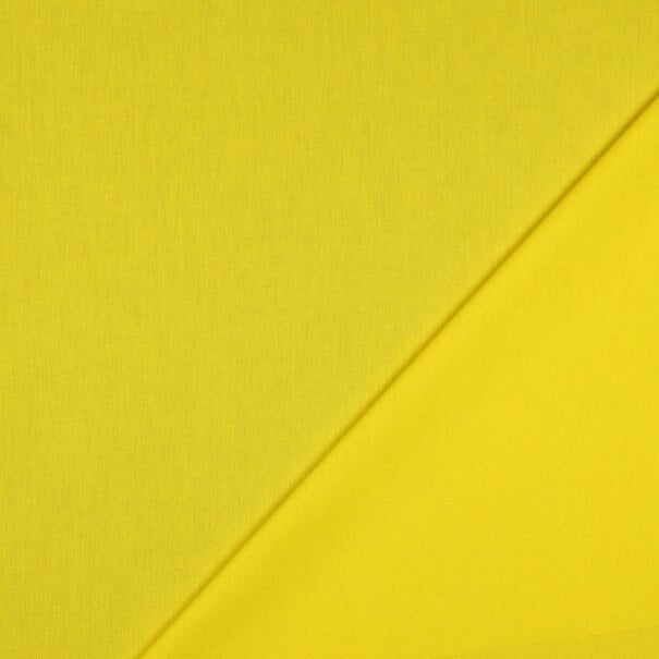 Popeline - citroengeel