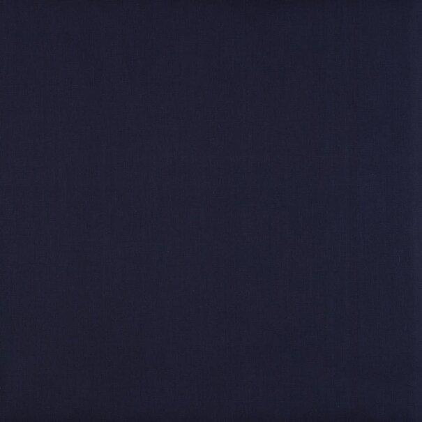 Popeline - marineblauw