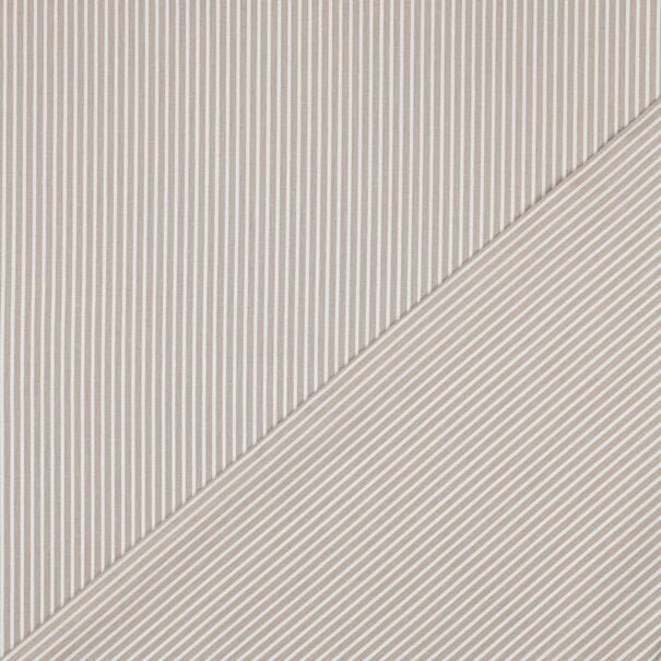 Streep katoen - beige