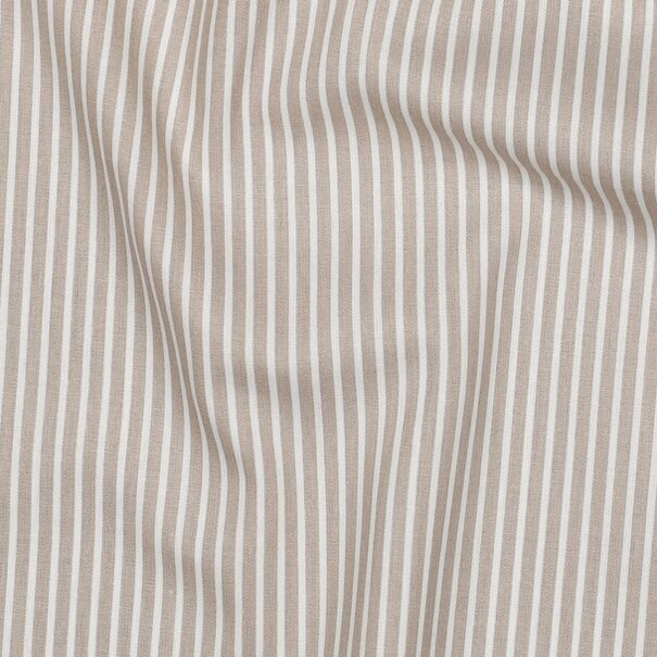 Streep katoen - beige