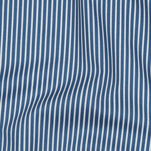 Streep katoen - blauw