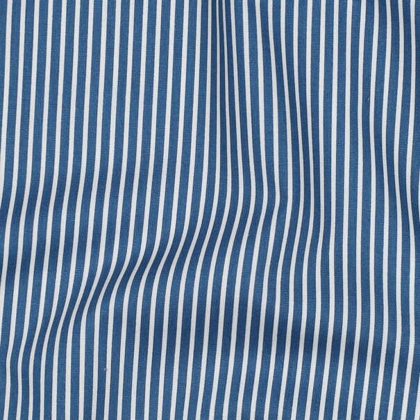 Streep katoen - blauw