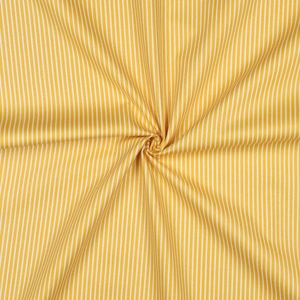 Streep katoen - geel