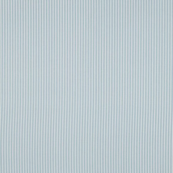 Streep katoen - lichtblauw