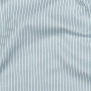 Streep katoen - lichtblauw