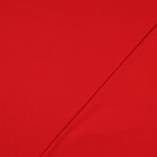 Katoentricot - rood