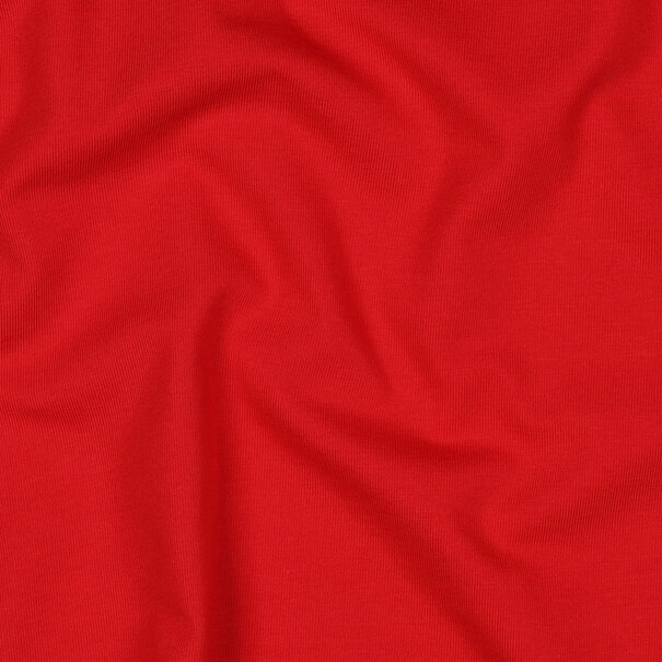 Katoentricot - rood