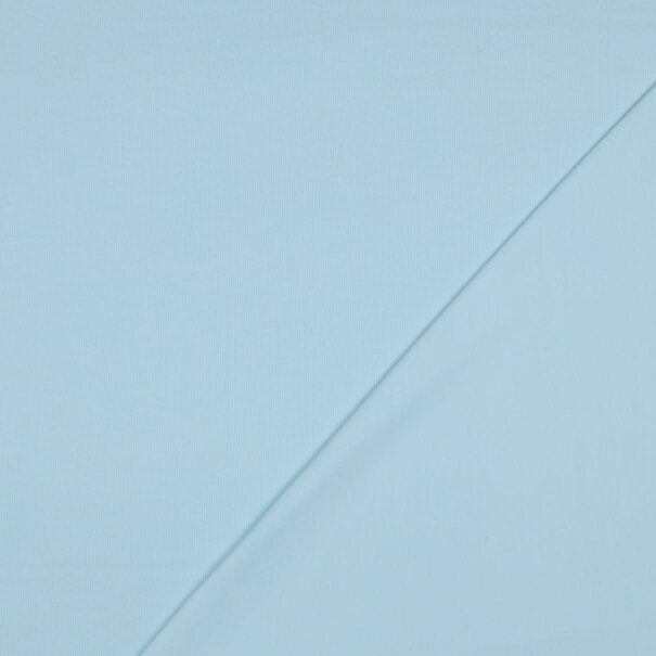 Katoentricot - lichtblauw