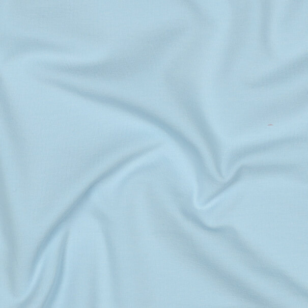 Katoentricot - lichtblauw