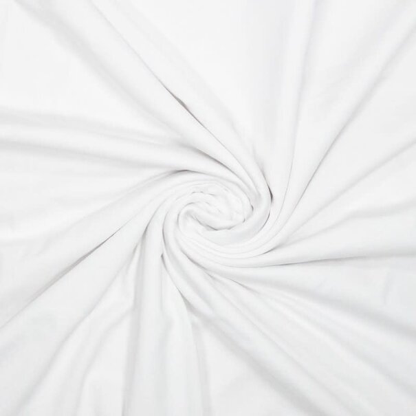 Puur katoenen tricot - wit