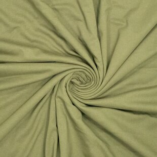Puur katoenen tricot - olijf