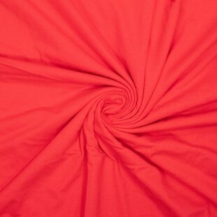 Puur katoenen tricot - tomaat