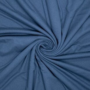 Puur katoenen tricot - donkerblauw