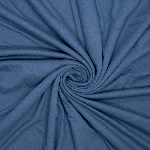 Puur katoen tricot - donkerblauw
