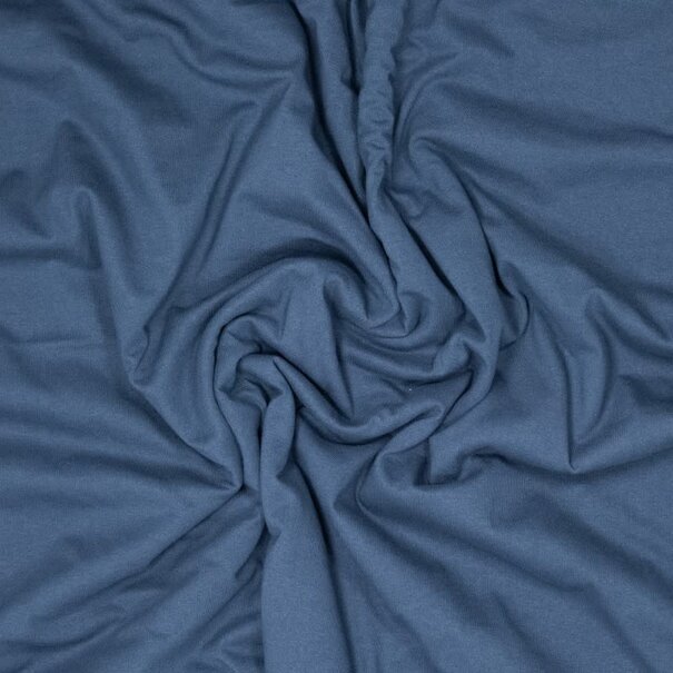 Puur katoenen tricot - donkerblauw