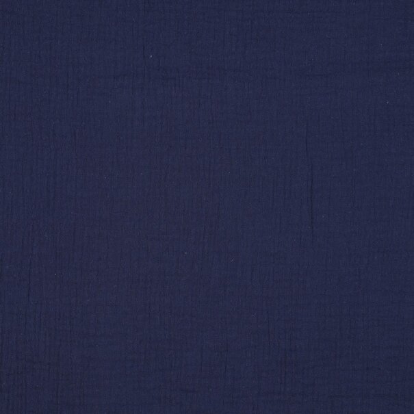 Double gauze - marineblauw