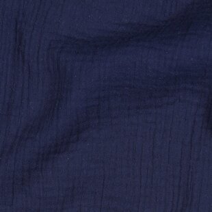 Double gauze - marineblauw