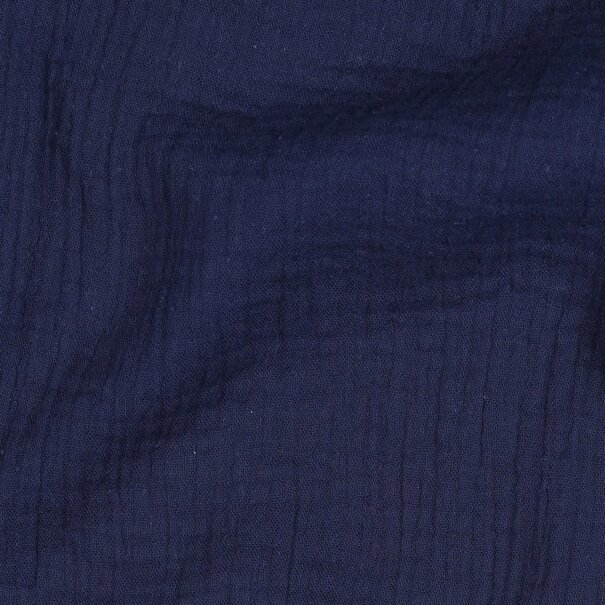 Double gauze - marineblauw