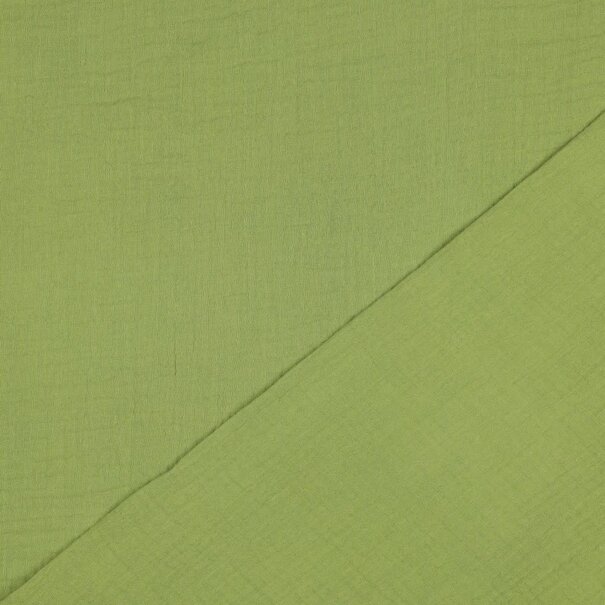 Double gauze - limoengroen