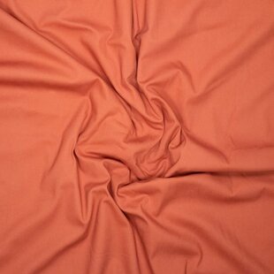 Stretchkatoen peach finish - mango