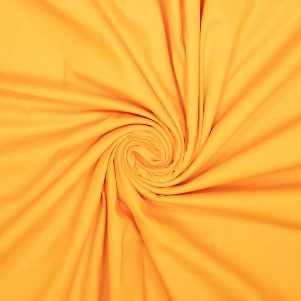 Stretchkatoen peach finish - oranje