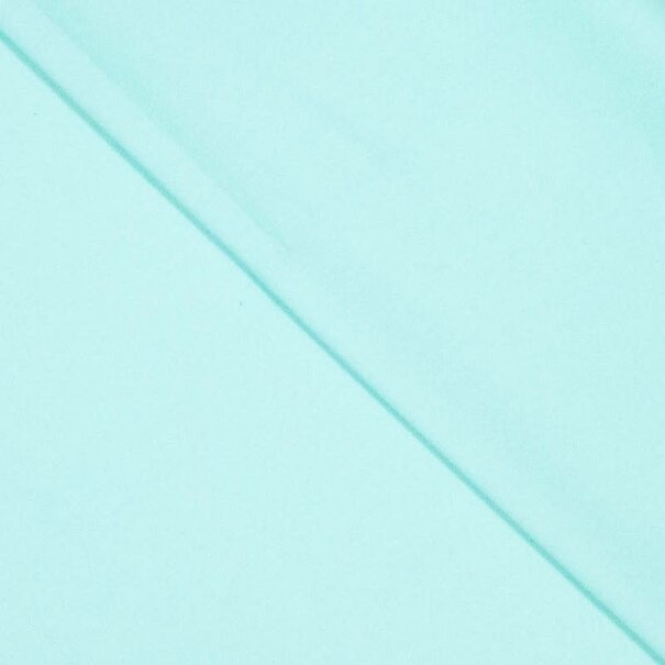 Stretchkatoen peach finish - turquoise