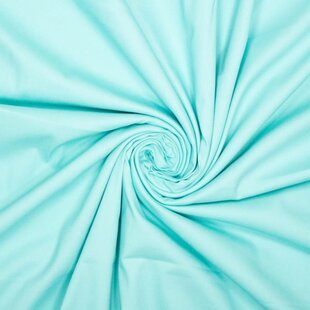 Stretchkatoen peach finish - turquoise